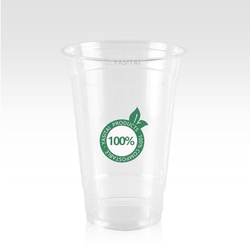 10 12 14 16 20 24 32oz Compostable PLA Cups with Customization for Cold Juice Beer Milk Tea Cup – Milk Tea Cup and Coffee Cup price