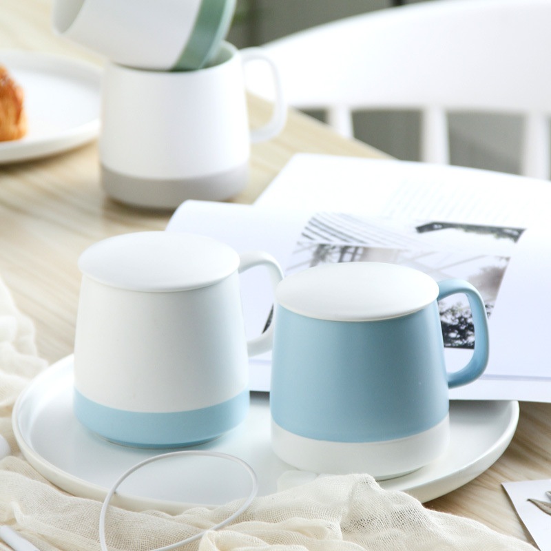11oz Coffee Travel Sublimation Cup Drinking Camping Ceramic Cup Enamel Mug with Lid Handle – Ceramic Cup and China Cup price