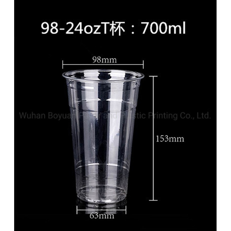 24oz Pet Cup Plastic Smoothie Cup Juice Cup Cold Coffee Cup with Lid – Clear Cup and Pet Cup price
