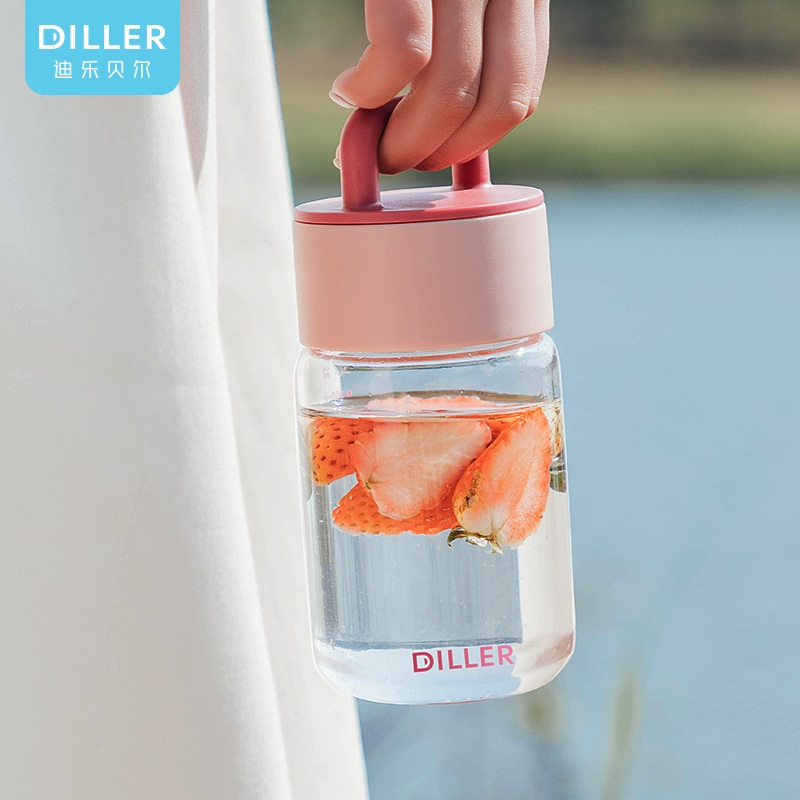 280ml, 420ml None Color Box Glass Water Bottle with Handle FDA – Glass Water Bottle and High Borosilicate Glass Bottle price