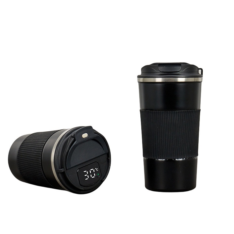 304 Stainless Steel Smart Tumbler Vacuum Travel Mug Vehicle Mounted Coffee Cup with LED Temperature Display and Silicone Sleeve – Smart Tumbler and Vacuum Travel Mug price
