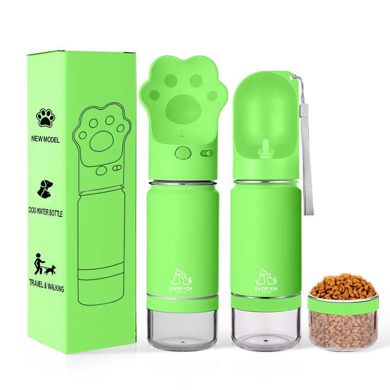 Custom Color Logo Package Paw-Shaped Lid Match with Stainless Steel Water Bottle for Cat Dog Bird – Pet and Pet Water Bottle price