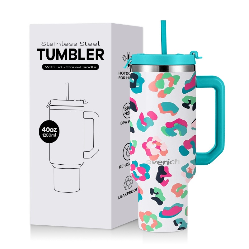 Everich BPA Free Shatter-Proof Sweat Free Leak-Proof Customized Double Wall 304 Food Grade Stainless Steel Vacuum Flask – Stainless Steel Tumbler and 40oz Tumbler price