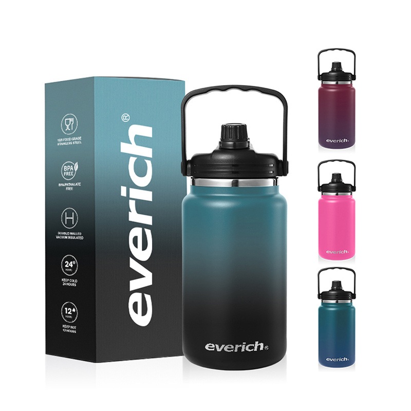 Everich One Gallon Insulated Water Jug Wtih Straw, 128 Oz Water Bottle, 18/8 Food-Grade, Keep Drinking Hot and Cold, Sweat Proof – Spill Proof and OEM ODM Mug price