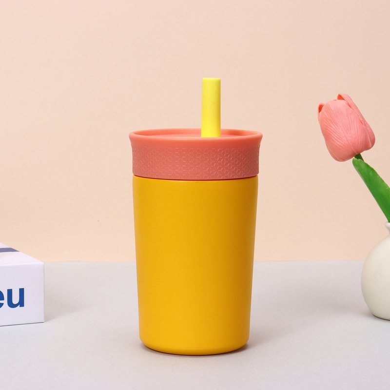 Hot Sale Leakproof 12oz Kids Tumbler Mug Cup with Straw Thermal Insulated Stainless Steel Reusable Water Bottles – Thermos Cup and Vacuum Cup price