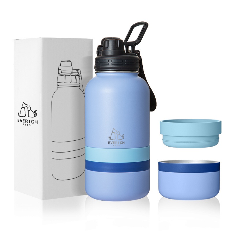 Innovative Single Wall Stainless Steel 304 Pet Water Bottle with Plastic and Steel Container for Pet Cat Gog Bird – Pet and Pet Bottle price