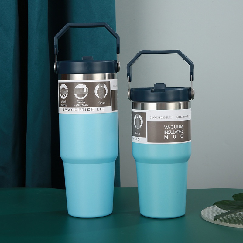Popular 30oz Portable Car Cup 304 Stainless Steel Heat Preservation Mug Travel Ice Cream Cup with Handle – Cup and Mug price