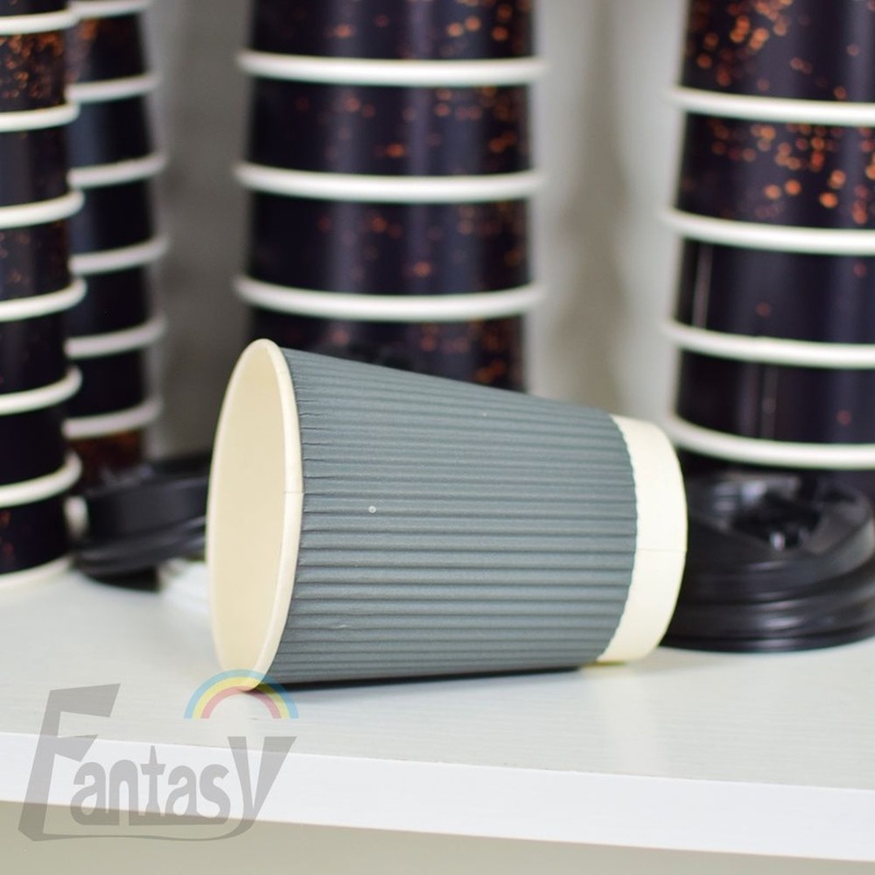 Recyclable Customized Size Disposable Cola Product Drink Ripple Wall Paper Coffee Cup – Disposable Cup and Ripple Paper Cup price