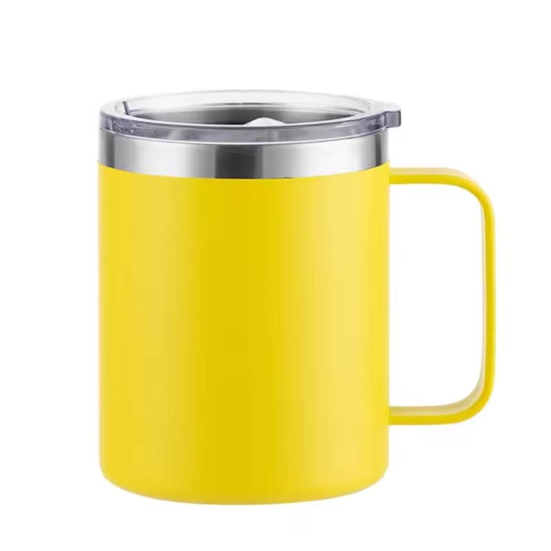 Steel Insulated Straight Coffee Camping Mug with Handle and Lid – Health Care and Leak Proof Sweat Proof price