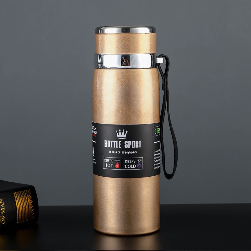 Upgrade 316 Stainless Steel Thermos Strap Cups Outdoor Travel Large-Capacity Sports Water Bottle – Water Bottle and Travel Bottle price
