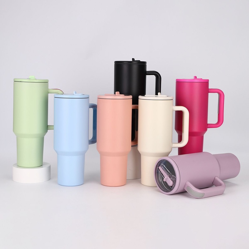Wholesale 40oz Double Wall 304 Stainless Steel Vacuum Insulated Tumbler Custom Travel Coffee Mug 40oz Tumbler with Handle – Tumbler and Stainless Steel Tumbler price