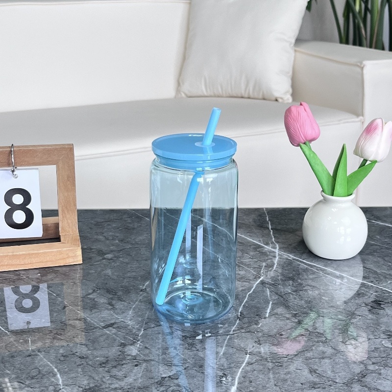16oz Eco-Friendly Acrylic Can Classic Plastic Drink Cup for Outdoor Jelly Mason Water Tumbler – Drink Cup and Eco-Friendly Drinking Cup price