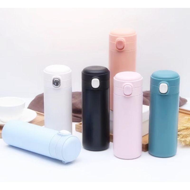 320ml Small Capacity Solid Color Bounce 304 Stainless Steel Thermal Water Bottle – Water Bottle price