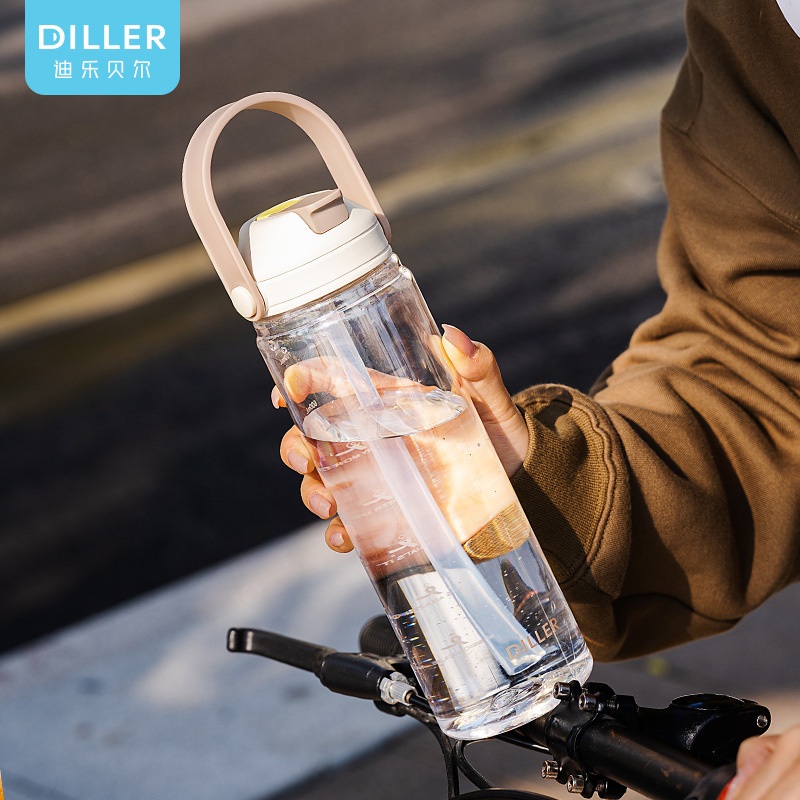 Custom Logo Diller Sports Personalized Plastic Tritan Water Bottles with Handle – Plastic Water Bottle and Custom Logo Water Bottle price