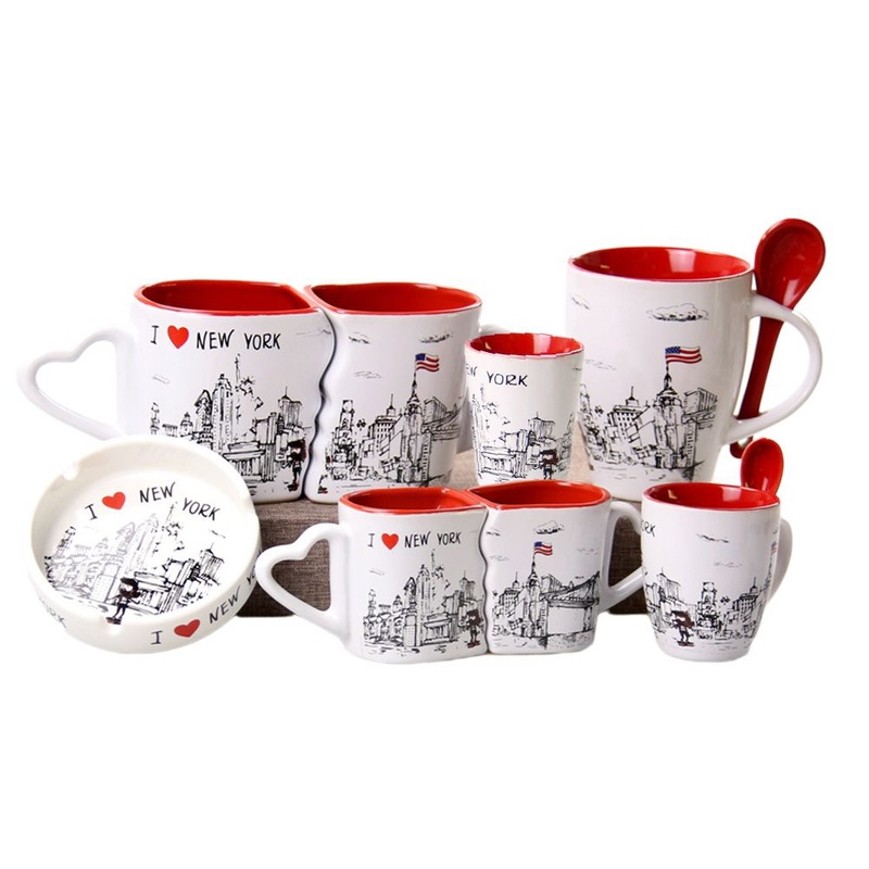 Custom New York Cityscape Ceramic Travel Mug with Logo – Souvenir Stoneware and Travel Mug with Logo price