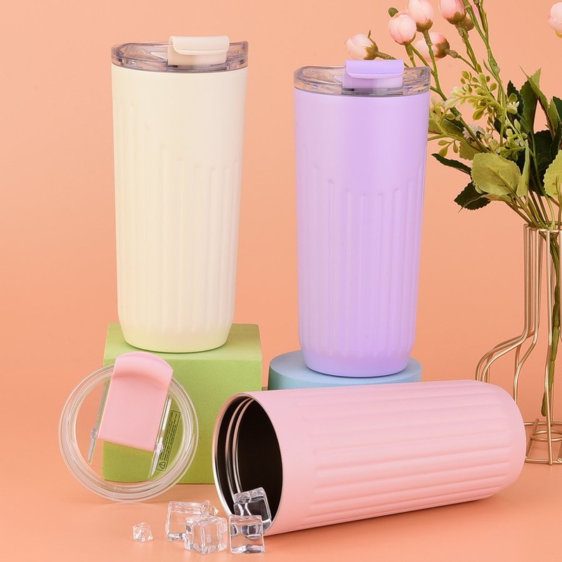 Custom Printed 20oz Portable Insulated Travel Coffee Mug Insulated 600ml Metal Coffee Cup with Flip Lid – Metal Coffee Cup and Insulated 600ml Cup price