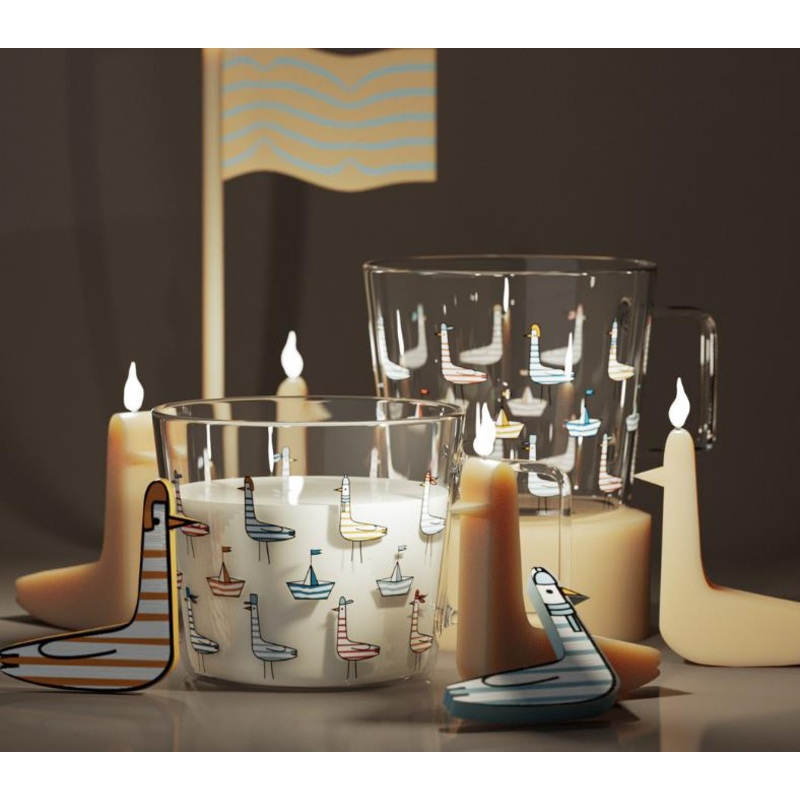 Customized Eco-Friendly Glass Coffee Cup with Handle Breakfast Mug Glasses with Bird Logo Milk Coffee Mug – Glass Cup and Cappuccino Glass Cup price