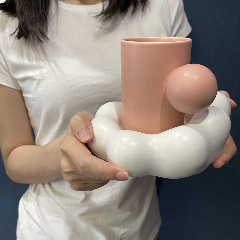 Drop Shipping Shopify Nordic Ins Mug Cloud Suit Couple Coffee Cup Saucer Suit Girl Mug Cute Fashion Office Ceramic Mug – Ceramic Mug and Mugs Ceramic price