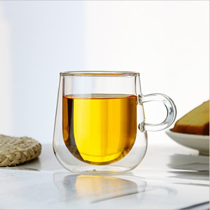 Heat-Resistant Handmade Double-Walled Tumbler Clear Coffee Tumbler – Transparent Glass Cups and Clear Glass Cups price