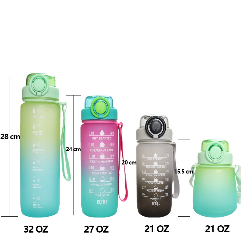 Hot Sale Custom Color Portable Plastic Handheld Cup Sports Water Bottle for Adults Camping Travel with Time Marker – Sport Water Bottle and Drinking Bottle price