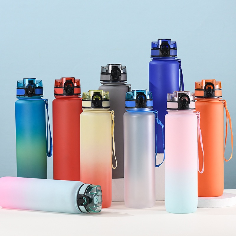 Large Capacity Eco-Friendly 1000ml Plastic Bottle for Water Tritan BPA Free Gym Sports Cup with Custom Logo – Water Bottle and Plastic Bottle price