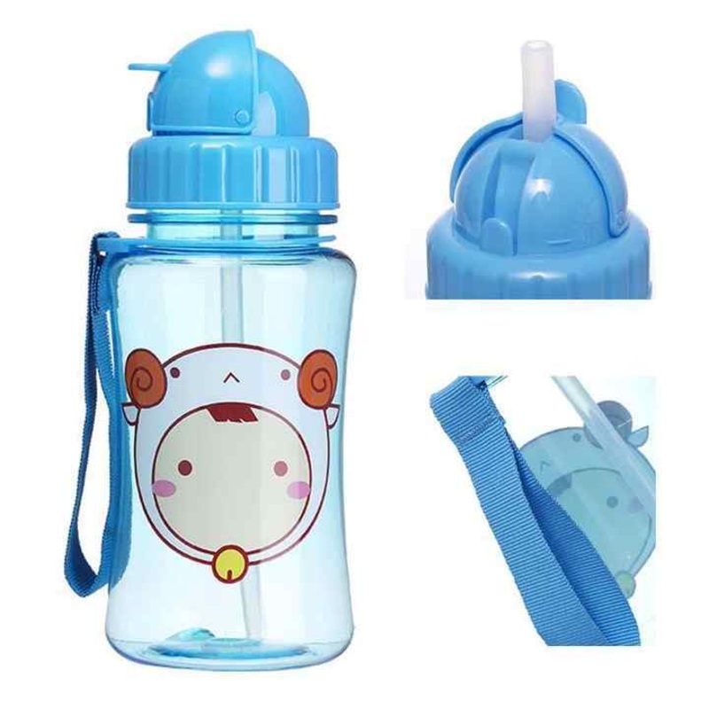 Personalized Kids Drinking Water Bottle Great Party Cute Sheep Plastic Customized Water Bottle with Straw for Kids – Sport Water Bottle and Drinking Bottle price