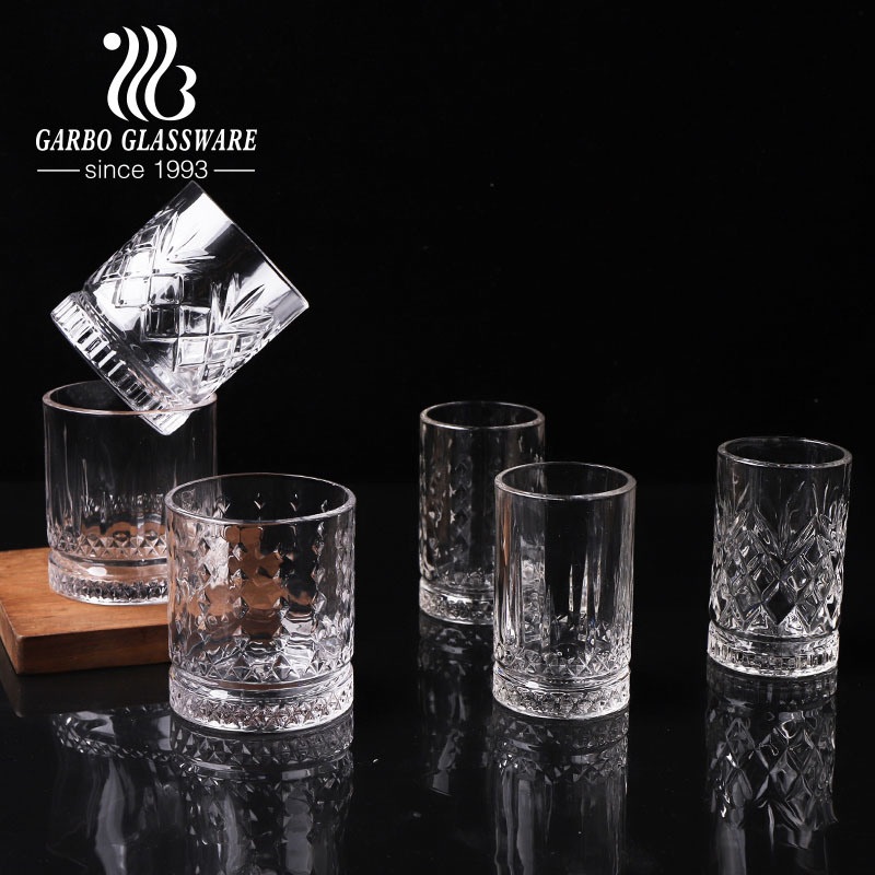 Popular 8oz Engraved Whisky Water Glass Cup for Restaurant – 8oz Glass Whiskey Cup and Water Drinking Glass price