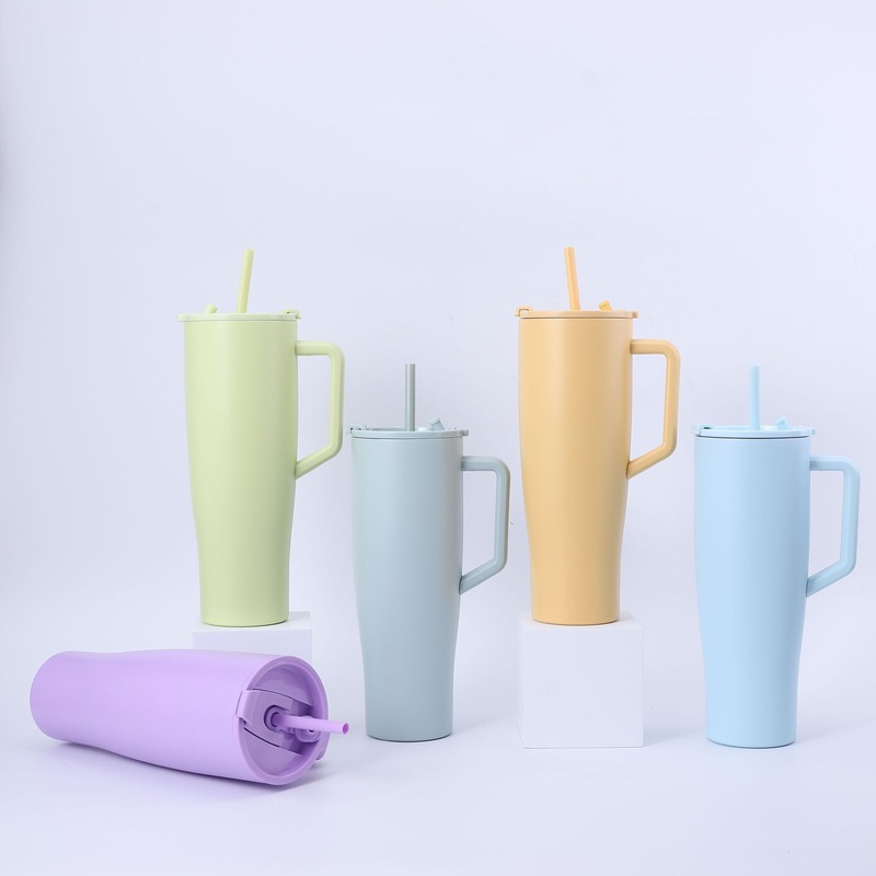 Wholesale 40oz Insulated Custom Tumbler Cup Stainless Steel Double Wall Vacuum Travel Coffee Mug 40 Oz Tumbler with Handle – Tumbler and Stainless Steel Tumbler price