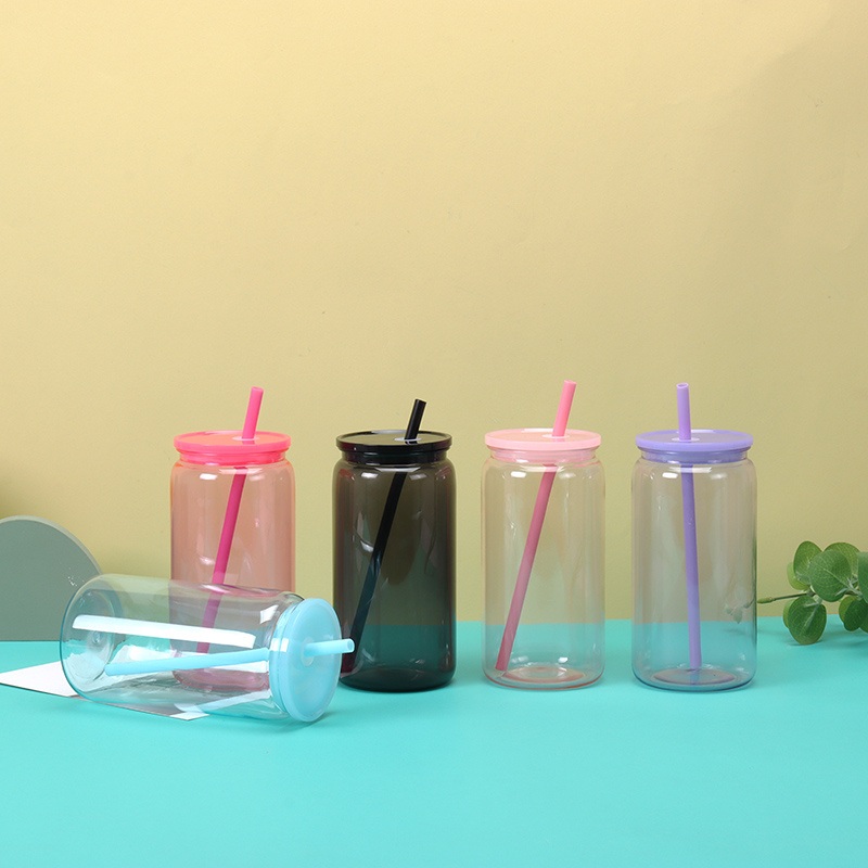 Wholesale Tumbler Cups Bulk Custom Clear 16oz Straw Coffee Mug Bottle Cup with Plastic Lid – Custom Plastic Cup and Bulk Plastic Cup price