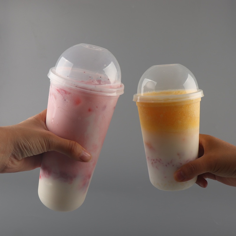 12oz Disposable Cup with Printed Transparent Lid for Ice Latte Milk Tea – Cup and Cold Coffee Cup price