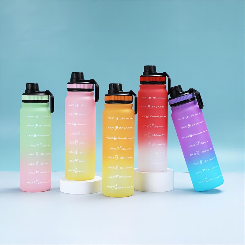 32oz Plastic Water Bottle 1000ml Kids Wholesale Graphic Sports Tumbler Custom Logo Color Gradient Outdoor Camping Gym Tumbler – Plastic Bottle and Sports Water Bottle price