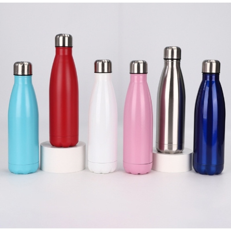350ml/500ml/750ml Double Wall 18/8 Stainless Steel Insulated Vacuum Water Bottle Cola Shape Bottle – Bottle and Water Bottle price