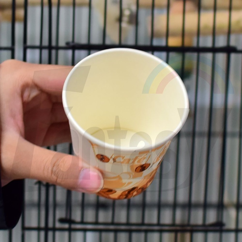 Biodegradable Recyclable Brand Design Customization Customized Custom Modern Handle Paper Cup – Paper Cup and Paper Handle Cup price