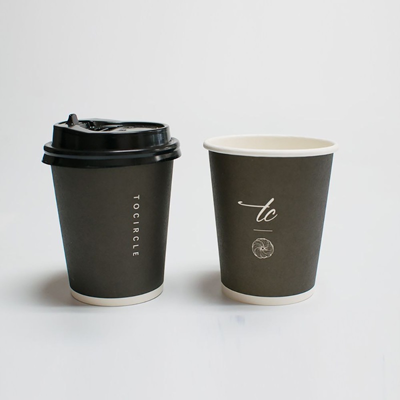 Coffee Custom Color Logo Disposable Paper Double Wall Drinking Cup – Paper Cup and Double Wall Paper Cup price