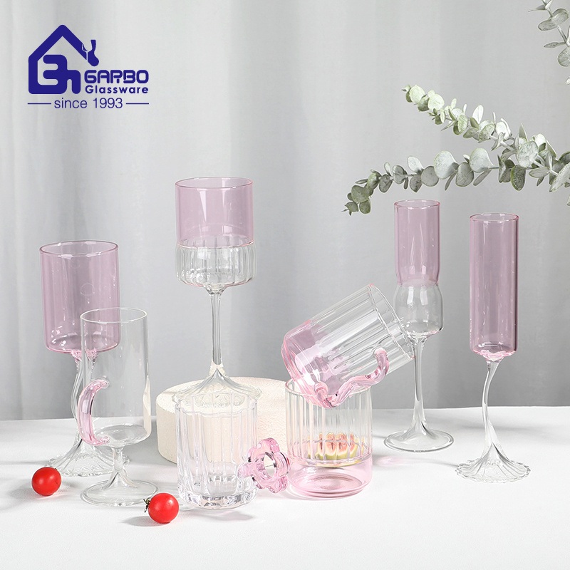 High Borosilicate Glass Cup with Pink Bottom for Wholesale – High Borosilicate Glass Cup and Glass Cup with Pink Bottom price