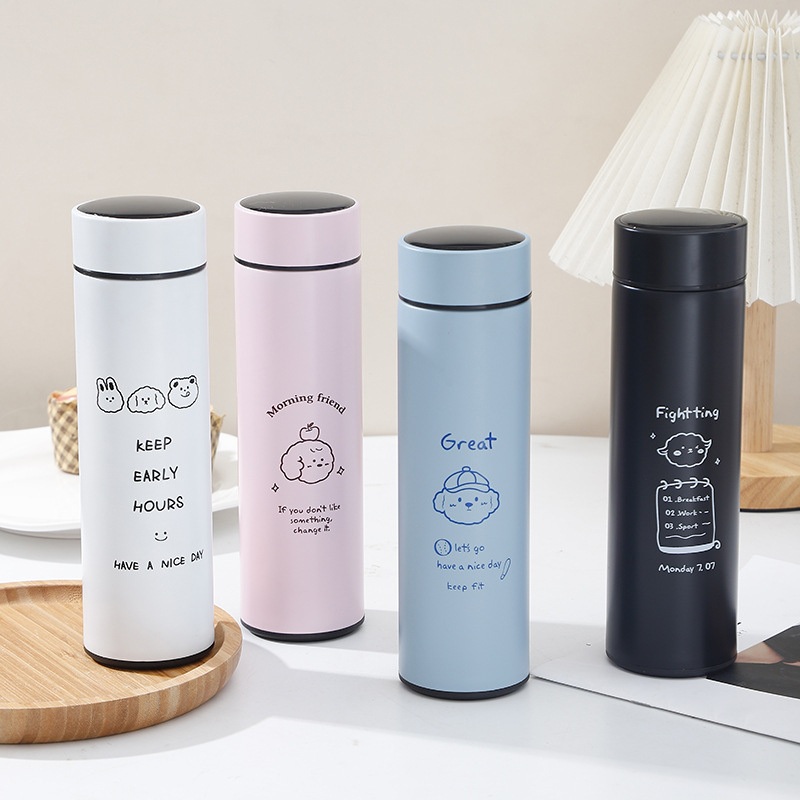 High End Intelligent Cartoon Pattern Temperature Display and Insulation Cup – Vacuum Flask and Vacuum Cup price