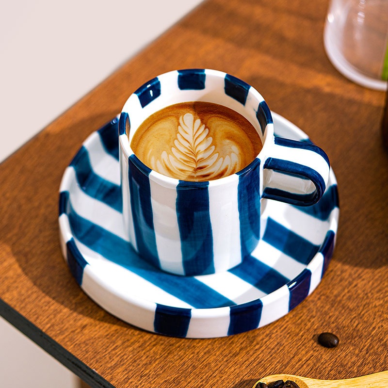 Nordic Ceramic Office Coffee Mug Set Afternoon Tea Cup Set – Afternoon Tea Cup Set and Coffee Mug with Saucer price