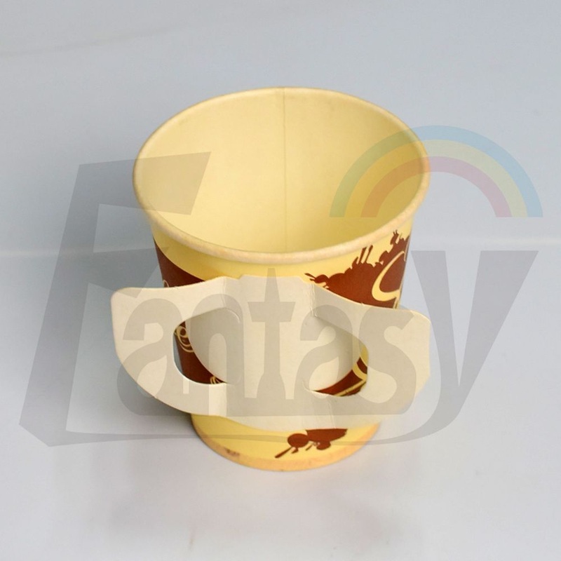 Supermarket Customizable Brand Design Customization Custom Size Handle Paper Cup with Lid – Paper Cup and Paper Handle Cup price