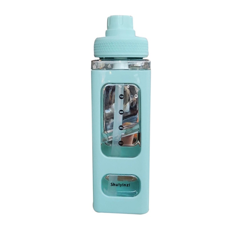 Wholesale 700ml Large Capacity Kettles Outdoor Sports Plastic Water Bottle Cup Hand-Held Water Square – Sport Water Bottle and Drinking Bottle price