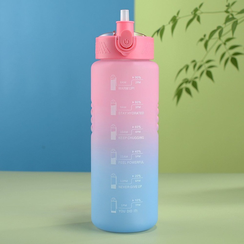 Wholesale Hot Sale Customized Best Non-Toxic Custom Leak Proof Large Plastic Water Bottle with Times to Drink – Water Bottle and Sports Water Bottle price