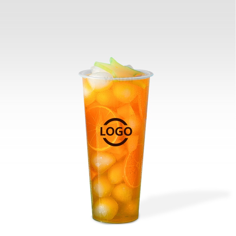 12 16 24oz Transparent PP Injection Disposable Smoothie Milktea Bubble Tea Plastic Cups – PP Injection Cup with Lid and Bubble Tea PP Injection Cup price