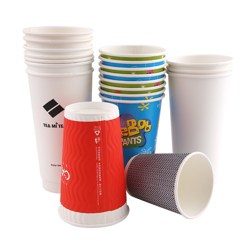 12oz Hot Disposable Biodegradable Packaging Tea PE Coated Custom Vasos Cafe Delectables Paper Coffee Cup – Paper Cup and Disposable Paper Cup price