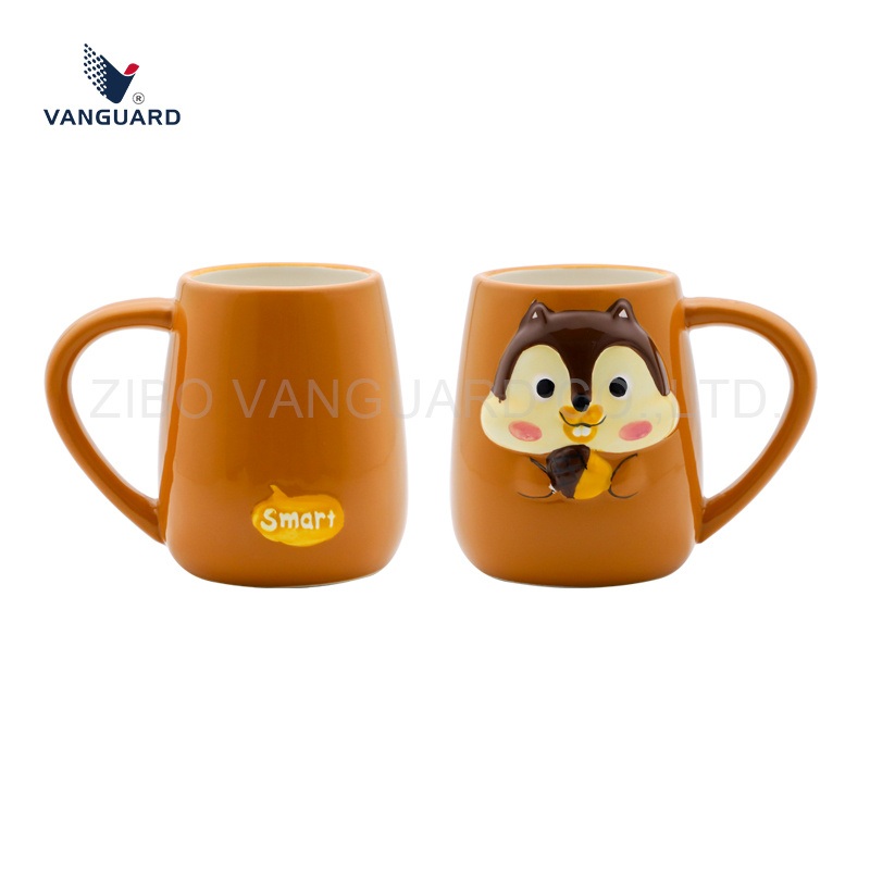 Custom Embossed Brown Cute Mug Animal 3D Ceramic Mug – 3D Ceramic Mug and Embossed Ceramic Mug price