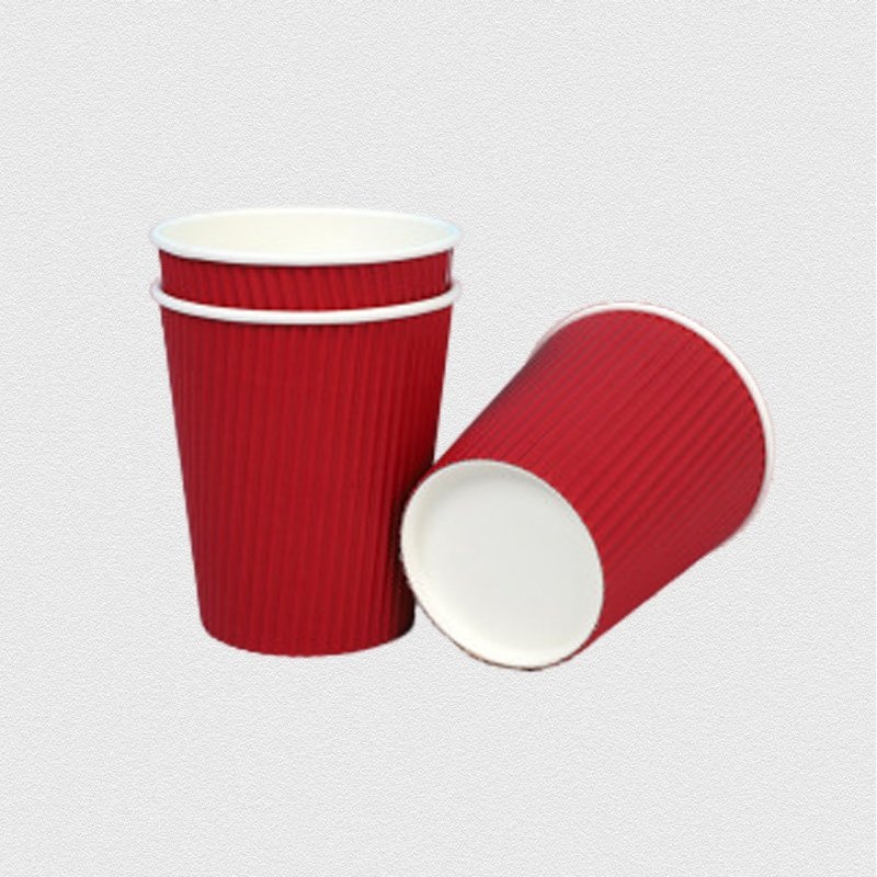 Disposable with Logo Custom Printed Take Away Coffee Cup Corrugated Paper Cup – Corrugated Paper Cup and Coffee Paper Cup price