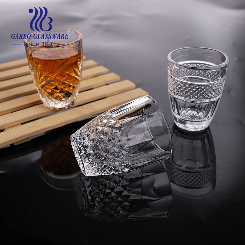 Embossed Fish Shape Glass Drinking Cup Water Tumbler Classic Design Glass Tea Cup – White Glass Cup and Diamond Glass Water Cup price