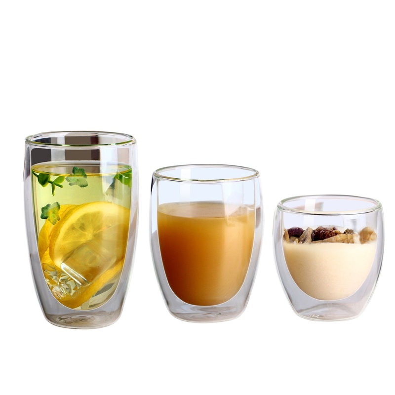 Empty Egg Shaped High Borosilicate Double Wall Milk Cup Glass Tea Mug – Double Wall Milk Cup and Glass Tea Mug price