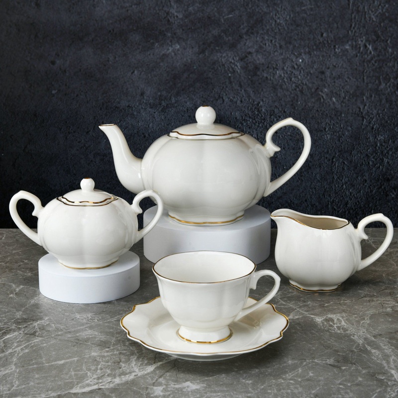 Hot Selling New Bone China Coffee Cup & Saucer Ceramic Tea Set for Restaurant – Tea Set and Ceramic Tea Set price
