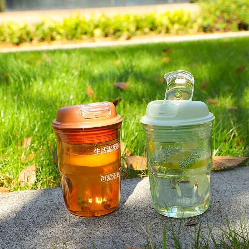 Plastic Cup Anti-Drop Heat-Resistant Water Coffee Cup Bottle Portable – Plastic Cup and Cup price