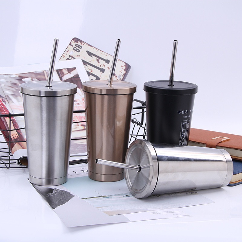 Promotion Modern Jurney Travel Mug with Straw Vacuum Insulated Tumbler Flask 18/8 Stainless Steel Hydro Thermos Cup – Promotion Tumbler and Hydro Thermos Cup price