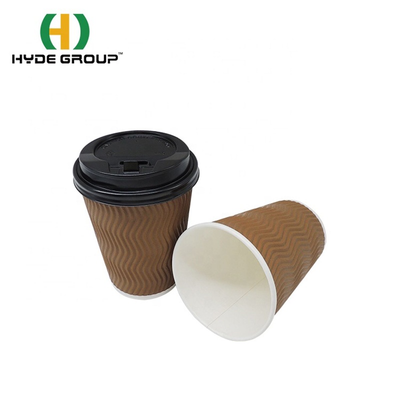 Sustainable Eco Biodegradable Compostable Single Double Ripple Wall Paper Coffee Cup with Lid – Paper Cup with Lid and Sustainable Paper Cup price